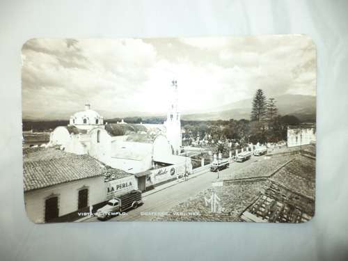 Antigua (circa 1950) Postal Templo Coatepec Veracruz