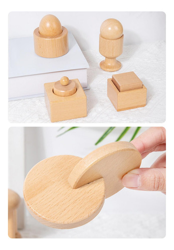6x Juguetes De Madera Para Bebés, Juguete Agitador De
