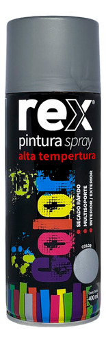 Pintura En Spray Alta Temperatura Secado Rápido Rex 400ml