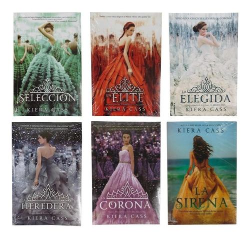 Saga, La Selección + La Sirena, Kiera Cass -6 Libros