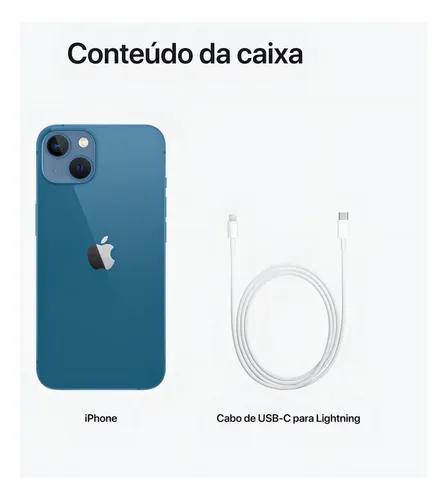 Apple Iphone 13 (128gb) Branco Novo + Acessórios | Parcelamento
