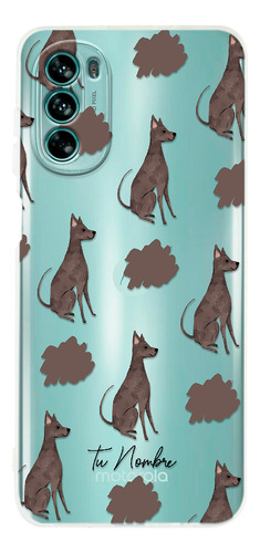 Funda Para Motorola Para Mujer Perrito Xolo Manchas Nombre