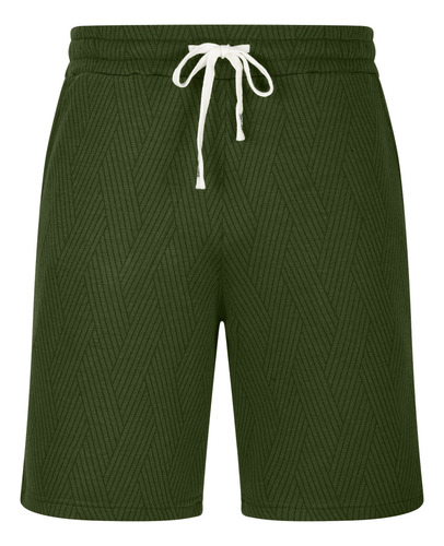 Q Bolsillos Casuales Con Cordón De Color Liso Para Hombre El