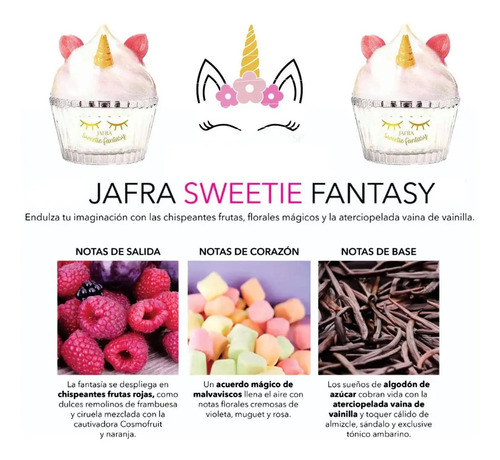 Sweetie Perfume Jafra Original+unicornio Fantasy+pop Paleta | Meses sin  intereses