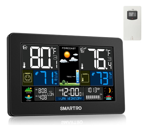 Smartro Reloj Despertador Digital Led De Funcionamiento Simp