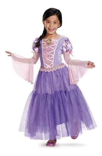 Disney Princesas - Disfraz Rapunzel Deluxe 7 A 8 Años 98487k