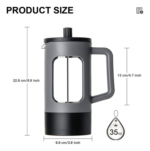 Yolife Cafetera De Prensa Francesa Prensa De Café De 34