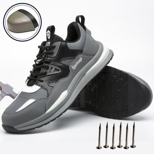 Tenis Industriales Hombre Seguridad Trabajo Casquillo Sw6608