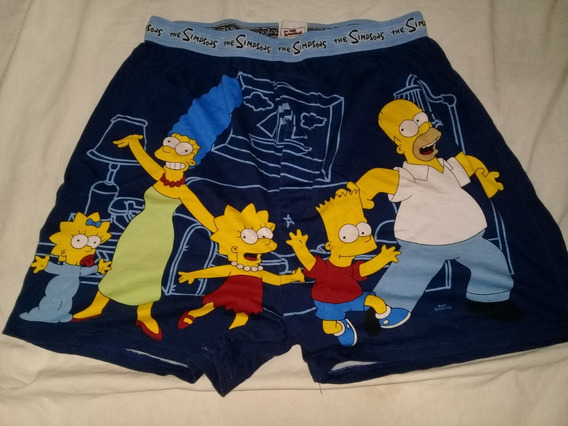The Simpsons boxer Shorts caballero sueño shorts azul talla M L XL