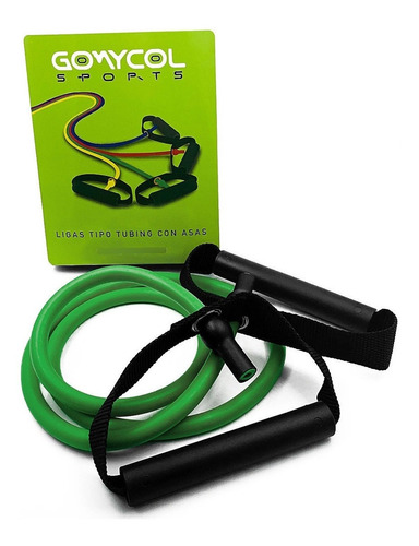 Liga Ejercicios Tubing Con Asas Verde Suave Gimnasio