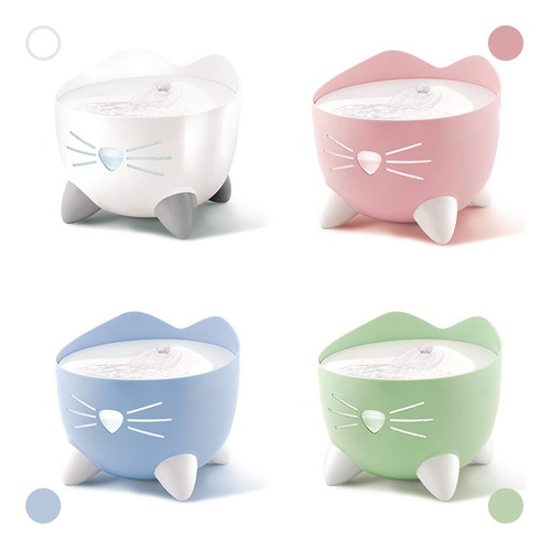 Bebedero Para Gatos Automático Catit Pixi 2.5l 220v Blanco