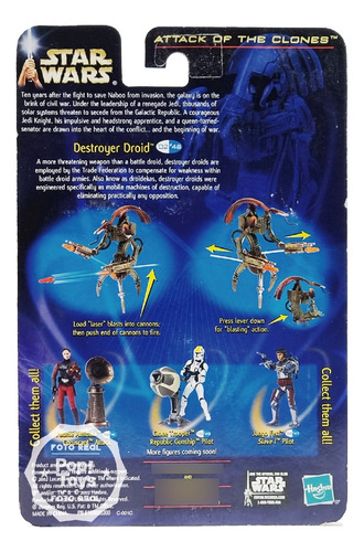 Outlet Ocdl - Hasbro - Star Wars Saga Azul - Destroyer Droid