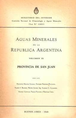 Aguas Minerales De Argentina Vol Ix