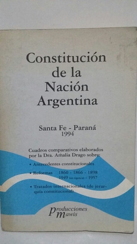 Constitución De La Nación Argentina Tapa Blanda 