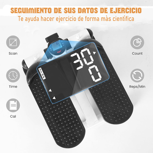 Stepper Mini Escalador Con Bandas Elásticas - Ejercicio