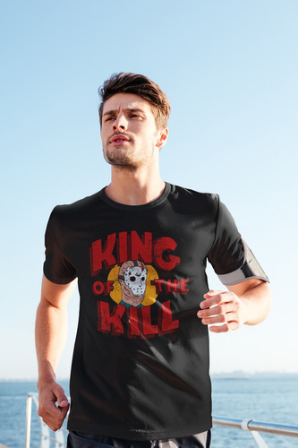 Camiseta Terror Viernes 13 Jason Humor Negro King Of Kill