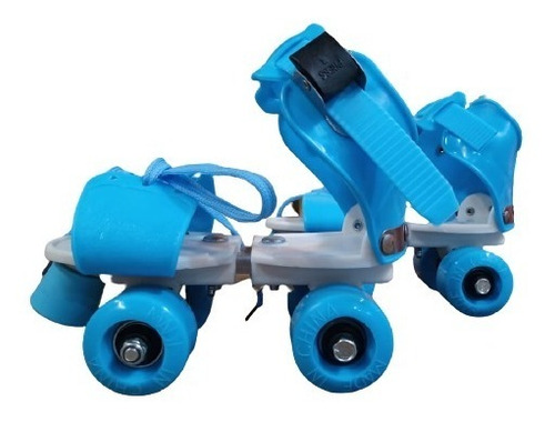 Patines 4 Ruedas Extensible Azul  Del 23 Al 33 Premium