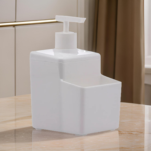 Porta Detergente Com Porta Esponja 570ml Paramount - Branco