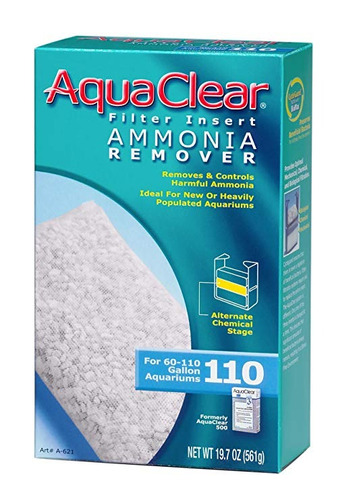 Aquaclear 110 Eliminador De Amoníaco Insertar - 19.7 Onzas