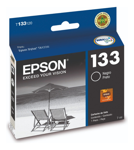 Cartucho Original De Tinta Epson Negro T133