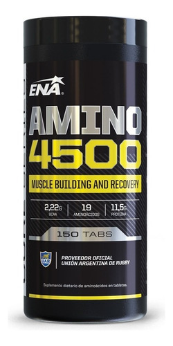 Ena Aminoácidos Amino 4500. 150 Tabs Suplemento Sabor Sin sabor