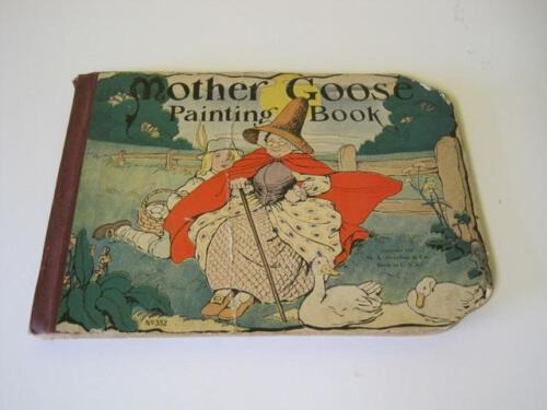 Super Rare M.a Donohue & Co. 1916 Mother Goose Painting  Llh