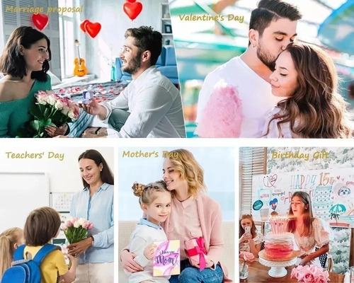 Rosa Eterna Real Preservada + Collar Te Amo En 100 Idiomas G
