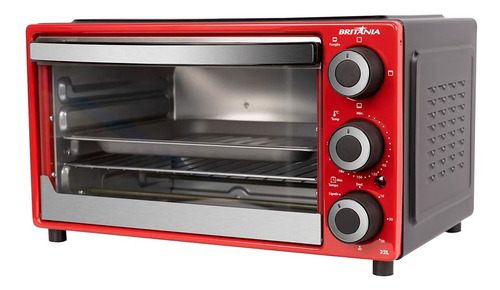 Forno Elétrico Britânia 22l Vermelho Bfe22v 1300w 220v