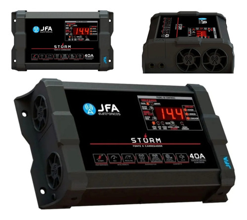 Fonte Jfa 36 A Slim - Carregador Bateria Automotivo 12 Volts