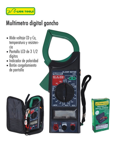 Multímetro Digital Profesional Gancho + Estuche 750 V  M5957
