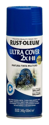 Pintura Spray Rust-oleum Ultra Cover 2x Azul Brillante