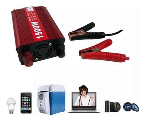 Convertidor Inversor 12v 220v 1500w Auto Usb Camping