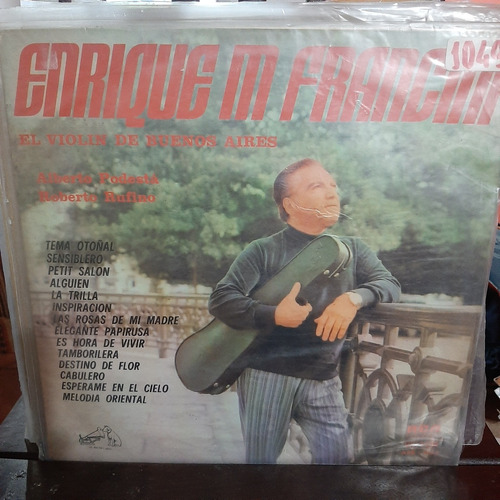 Vinilo Enrique M Francini El Violin De Buenos Aires T2