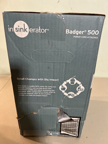 Insinkerator Badger 500 1/2hp Triturador Desperdicios Comida (Usado)