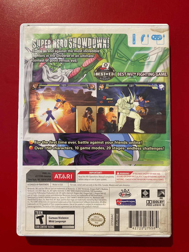 Dragon Ball Z Bodokai Tenkaichi 3 Nintendo Wii Oldskull G (Usado)