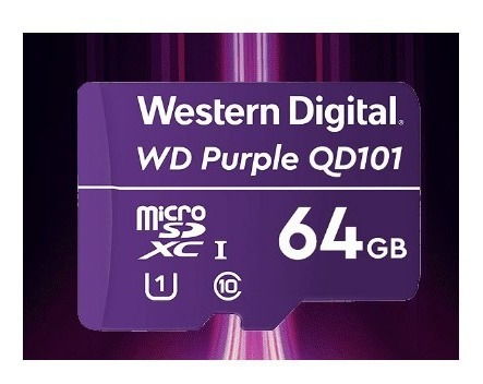 Western Wdd064g1p0c Memoria 64gb Micro Sdxc Linea Purple