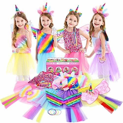 Conjunto De Baúl De Vestir De Princesa Niñas  19 Piez...