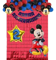 Comprar Pack Con Globos De Mickey Mouse Con Estrella Y Numero Mickey Mouse Nro. 2