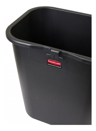 Lixeira Basica Rubbermaid 26,6 Litros Preta