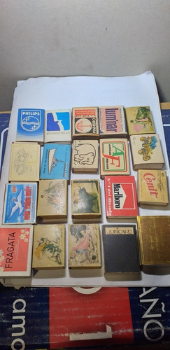 Antiguo Lote De Cajas De Fósforos