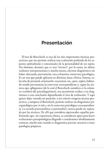 Imagen 4 de 10 de Lanzamiento Introducción Al Test De Rorschach Jorge Senrra