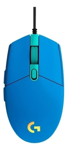 Mouse gamer de juego Logitech G  G Series Lightsync G203 azul