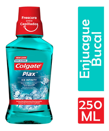 Colgate Plax Enjuague Bucal Ice Infinity Zero Alcohol 250 Ml