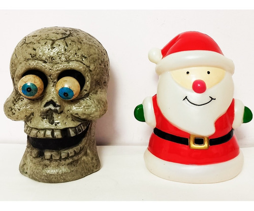 Estacas Halloween Y Navidad Con Luz