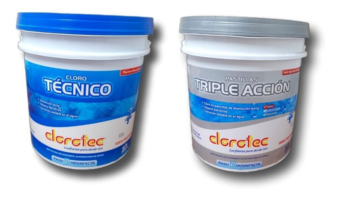 Kit Granulado Lento+pastillas Triple Accion 10 Kg Clorotec