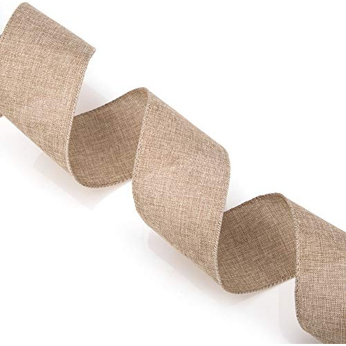 Cinta De Arpillera Ipegtop De Lino Con Bordes Alambrados, Te