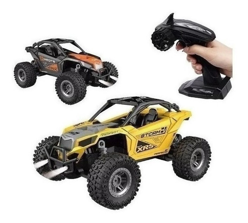 Auto A Radio Control Recargable Batería Usb Arenero Luz 1:18