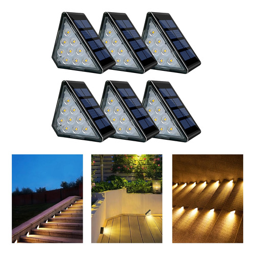 Lámparas Solares Exteriores 6 Unidades, Ip67, Decorativas Pa