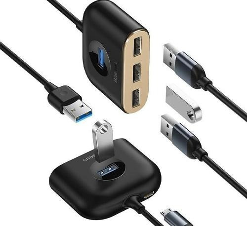 Imagen 2 de 6 de Adaptador Hub Usb 3.0 4 Puertos Round - Baseus