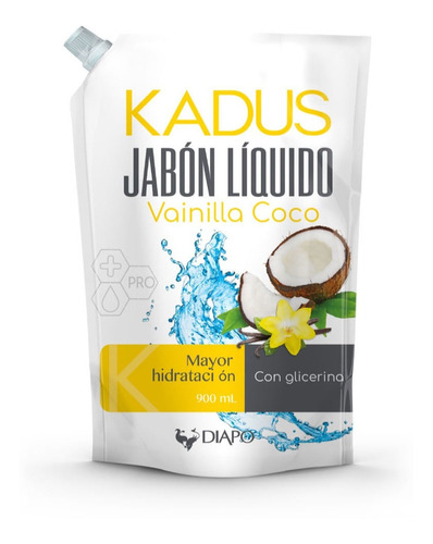 Jabón Líquido Kadus Vainilla Coco 900 Ml